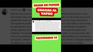 Vapear para dejar de fumar  Casos de vapeo 14 dejardefumar vapeo shorts [upl. by Elletnuahc343]