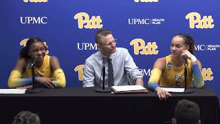 Pitt Volleyball  Postgame vs USC  Dan Fisher Torrey Stafford Olivia Babcock [upl. by Norrad]