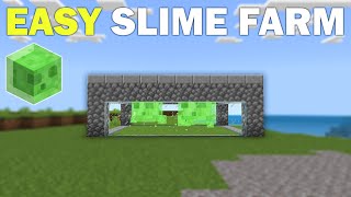 EASY SLIME FARM 119 Minecraft Bedrock Edition amp PE [upl. by Helyn]