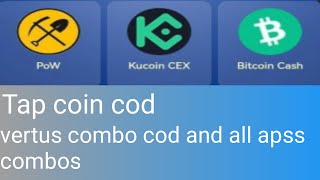 Tap coin cod vertus combo cod all apps combos Real air drop here [upl. by Oicnoel]