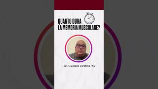 QUANTO DURA la MEMORIA MUSCOLARE Prof Giuseppe Coratella PhD short memoriamuscolare [upl. by Scheers]