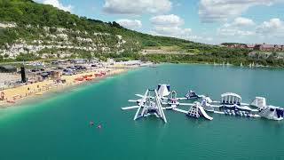 St Andrews Lake Water Park activities ￼Halling Kent By Air [upl. by Norward]