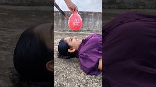 water balloon cutting challange 🎈TomampJerry 👍DiyaIshwarya shorts [upl. by Oirogerg572]