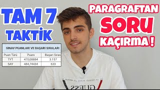 Paragraf İçin 7 Derece Taktiği  Ve Taktiklerle Soru Çözümü [upl. by Nawor]