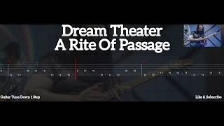 DREAM THEATER  A RITE OF PASSAGE  TAB GUITAR [upl. by Aronos]