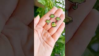 Shrinky Dink Frog Earring Set [upl. by Nivrek589]