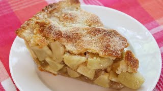 Homemade Apple Pie  3 POUNDS OF APPLES Easy Oil Crust [upl. by Atilam]