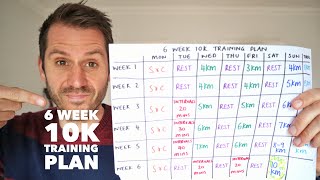 6 week 10k training plan [upl. by Ettenan]