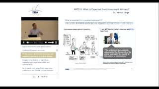 MiFID II What is Expected from Investment Advisers [upl. by Aihseuqal571]