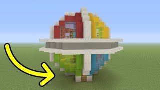 Minecraft Tutorial How To Make A Modern Ball House quotSphere Housequot [upl. by Anthia44]