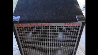 Gallien Krueger Model 410BLX Backline Bass Cabinet Video Demo 2 SOLD [upl. by Wehrle]