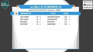 Lilydale 1XI v Norwood 1XI  Round 6  Day 1 Season 202425 [upl. by Cirenoj]