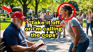 Karen Calls The Cops On Republican Man For Wearing MAGA Hat Only To Discover He’s The Police Chief [upl. by Eugenia823]