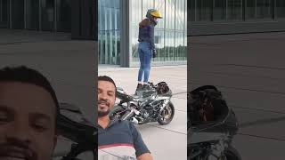 Bike style automobile biker gsxr stunt green gaming comedy funny zx10r greenh2 soccerplay [upl. by Anyer847]