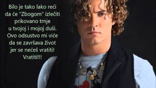 David Bisbal  Esta Ausencia Serbian Lyrics [upl. by Ahsenaj]