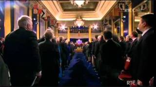 Irish National Anthem at Presidential Inauguration Dublin Castle [upl. by Harday]