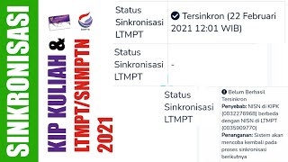 SUKSES SINKRONISASI KIP KULIAH DAN LTMPT SNMPTN 2021 [upl. by Perla]