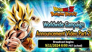 2024 WORLDWIDE DOWNLOAD CELEBRATION PART 2 LR REVEAL ANNOUNCED DBZ Dokkan Battle [upl. by Enimajneb]