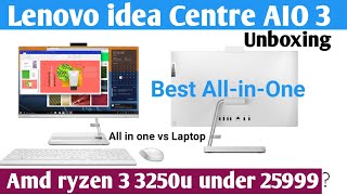 Lenovo ideacentre aio 3  amd ryzen 3 3250u 24 inch all in one desktop  all in one pc vs Laptop [upl. by Lupe804]