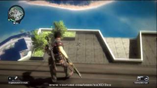 Just Cause 2  Crashing a huge plane into a high building Gameplay HD [upl. by Aneles]