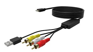 Product PREVIEW HDMI to RCAComposite Adapter with USB Powerup cable videocable video videos [upl. by Arhez]