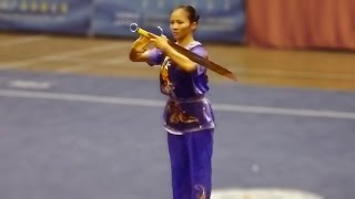 2011 China National Wushu Championships Women Nandao Fujian Lin Fan 福建 林凡 970 [upl. by Barraza787]