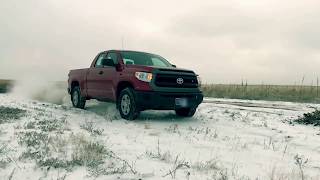 2016 Toyota Tundra SR5 Snow Traction Test [upl. by Hayouqes775]