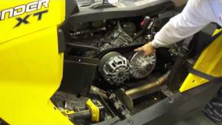 BRP canam commander 8001000 clutch removal disassembly [upl. by Aicenra]