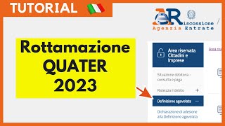 Rottamazione quater — PROROGA 30 GIUGNO 2023 Tutorial ITA [upl. by Erda]