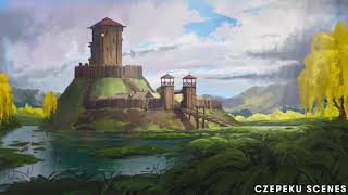 Motte and Bailey Castle  Animated Scene  Czepeku [upl. by Enyahc357]