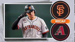 Giants vs Dbacks Game Highlights 6524  MLB Highlights [upl. by Yaresed]