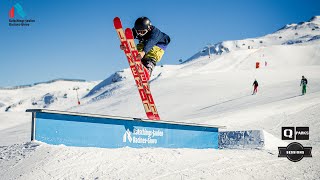 Snowpark Ratschings Freeski Action from a birdseye view  12022015 [upl. by Novelia]