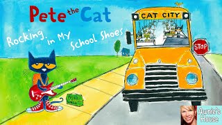 🎒 Kids Read Aloud PETE THE CAT ROCKING IN MY SCHOOL SHOES Rock out with Pete by E Litwin and J Dean [upl. by Reifnnej]