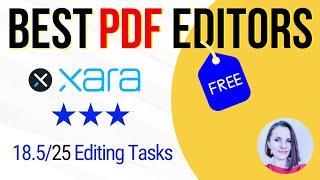 How to Use Free Xara PDF Editor Tutorial amp Review [upl. by Narruc]