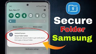 secure folder samsung not working Samsung secure folder notification bar Se Kaise hataye [upl. by Darreg]