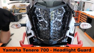 Yamaha Tenere 700 Headlight Guard Installation Guide [upl. by Ecirahs]