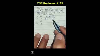 CSE Reviewer 149 [upl. by Vladi165]