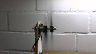 Homemade contrarotating propeller setup with 2 brushless motors [upl. by Fatma]