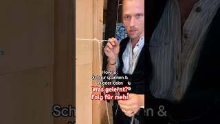 So einfach Schnur spannen und wieder lösen Trick handwerk carpenter shorts tricks [upl. by Bottali]