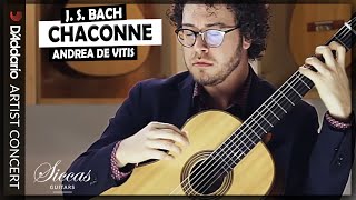 Andrea De Vitis plays the Chaconne of the Violin Partita BWV 1004 by J S Bach  DAddario  Guitar [upl. by Sada]