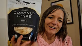 Review for Terrasoul Superfoods Organic Toasted Coconut Chips [upl. by Akimahs]