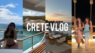 Crete Greece Vlog boat days beach clubs waterparks north crete🇬🇷🍹🐚 [upl. by Ariaz458]