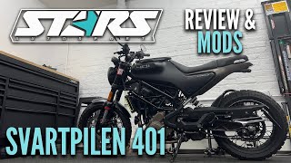 Husqvarna Svartpilen 401  Review and Mods [upl. by Ydnam]