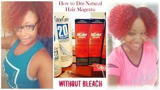 How to Dye Natural Thick Hair Red Without Bleach  LOreal Excellence HiColor HiLites [upl. by Liane]