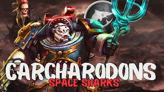 CARCHARODONS ASTRA Space Sharks  Warhammer 40k Lore [upl. by Ayn]