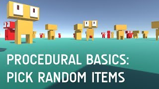 Procedural Generation For Beginners Pick a Random Item from an Array [upl. by Faletti442]