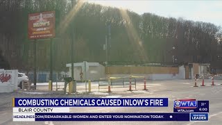 Combusting chemicals cause Inlows Fire [upl. by Vedetta]