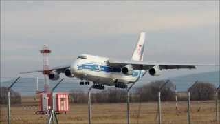 Antonov An124 Ruslan in PopradTatry Airport LZTT 27122013 [upl. by Saundra]