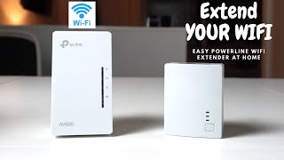 Extend YOUR WIFI Signal at HOME TPLINK Powerline wifi extender EASY [upl. by Knowlton]