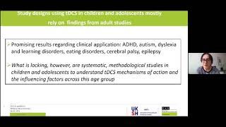 Webinar Transcranial direct current stimulation in the pediatric brain challenges amp open questions [upl. by Yrol641]